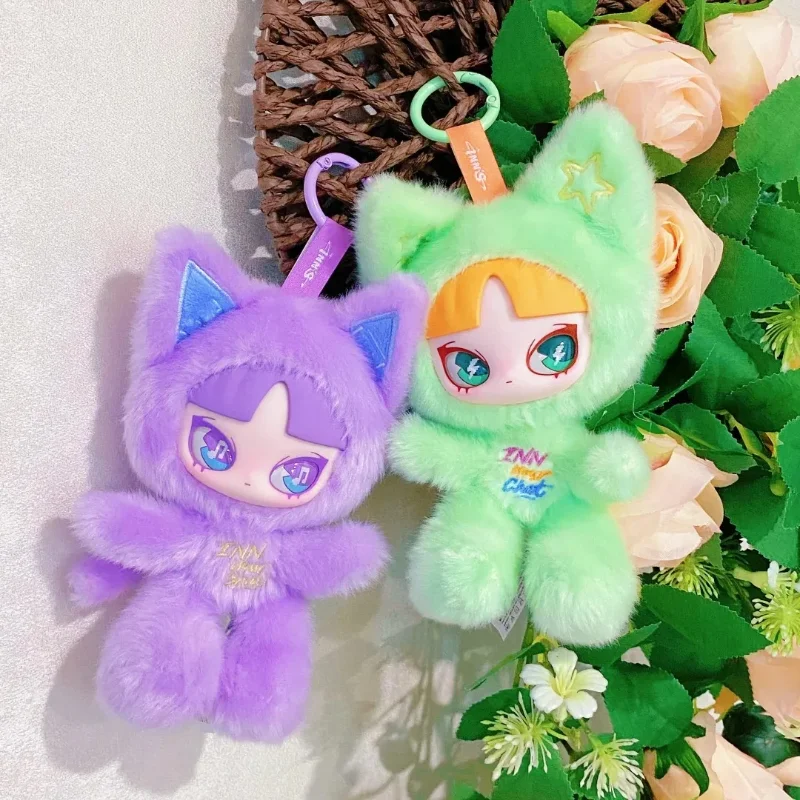 INNS القط نزل الدردشة الخاصة بك سلسلة صندوق أعمى الفينيل أفخم القط دمية المفاتيح قلادة حلية تحصيل العصرية اللعب الهدايا