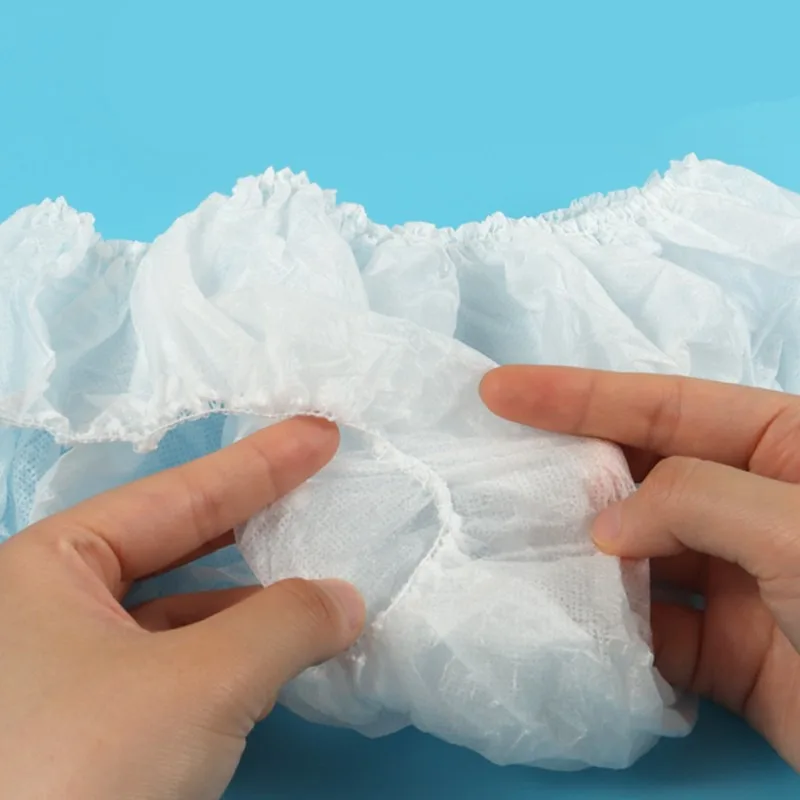 24 pçs/set viagem portátil descartável não tecido cuecas de papel calcinha branca regular cuecas de emergência para mulher