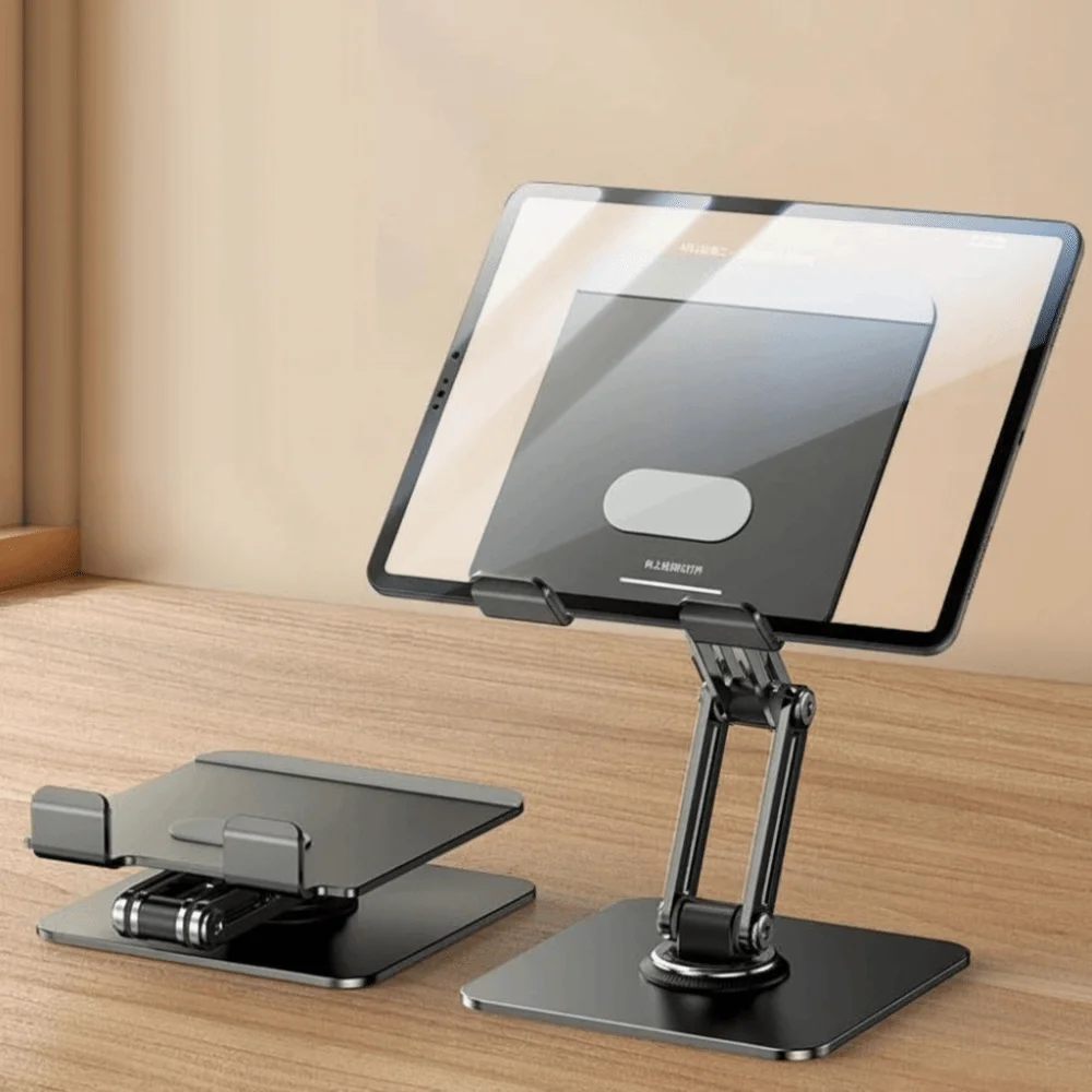 

Вращающаяся складная подставка для планшета, металлический каркас, регулируемый складной держатель для планшета, противоскользящий многоугольный кронштейн для планшета, телефона, офис