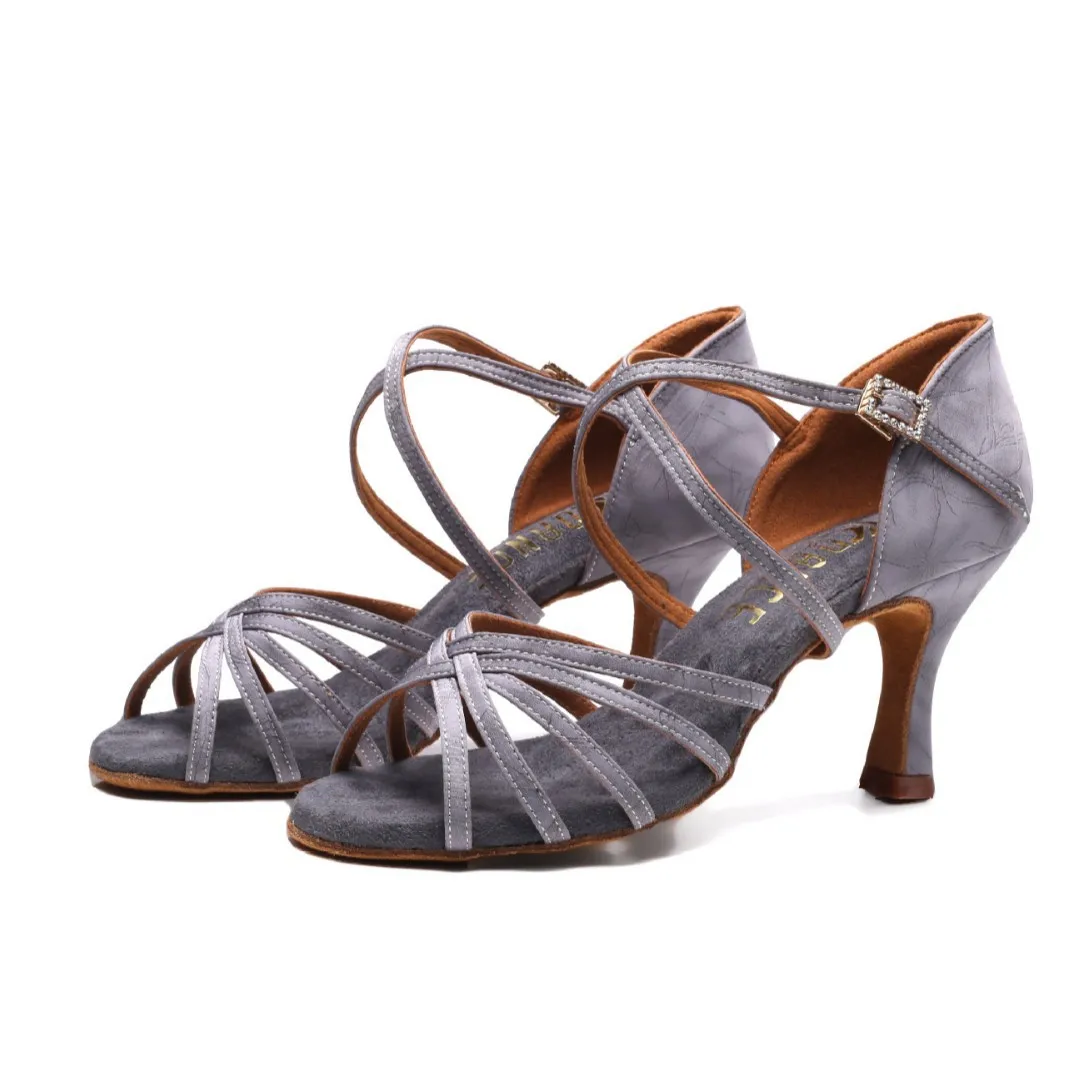 

Летняя обувь для латинских танцев, женская обувь на мягкой подошве, удобная профессиональная обувь для домашних танцев на высоком каблуке