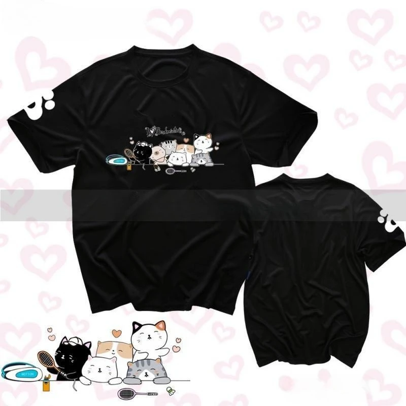 2025-gato-camiseta-de-manga-curta-masculina-e-feminina-esportes-camisa-cultural-competicao-treinamento-camisa-de-algodao-puro-impresso-camiseta