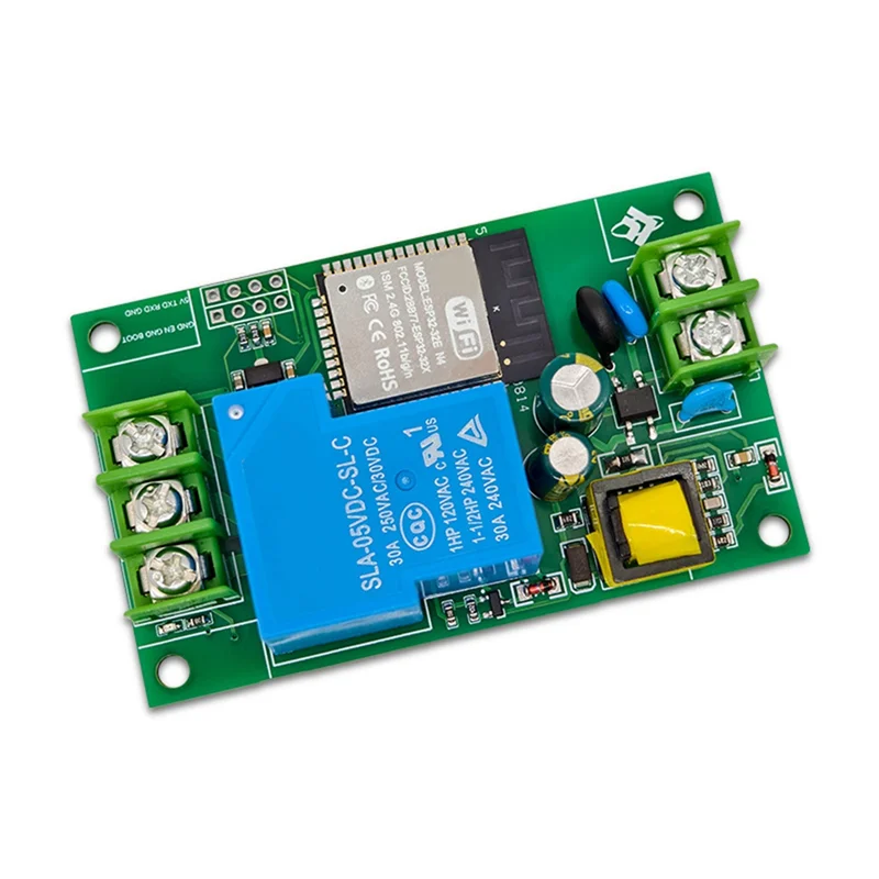 A73E-ESP32 1-Kanaals 30A Relaismodule Development Board AC220V Voeding WIFI Bluetooth Controle Functionaliteit