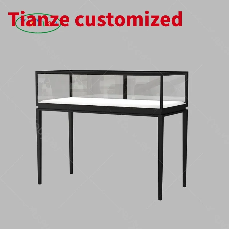 

(Customized) custom stainless steel jewelry display showcase round jewellery kiosk design jewellery showcase round