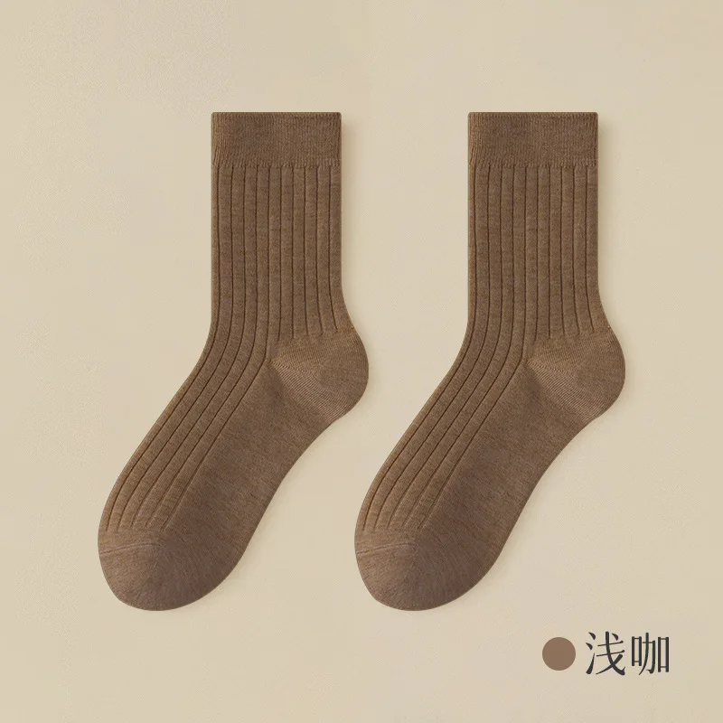 تسليم جديد طالب الشباب الجوارب الخريف الشتاء أزياء Soild الأعمال شهم الأولاد جورب سميك 5 زوج/الوحدة المراهقين #5