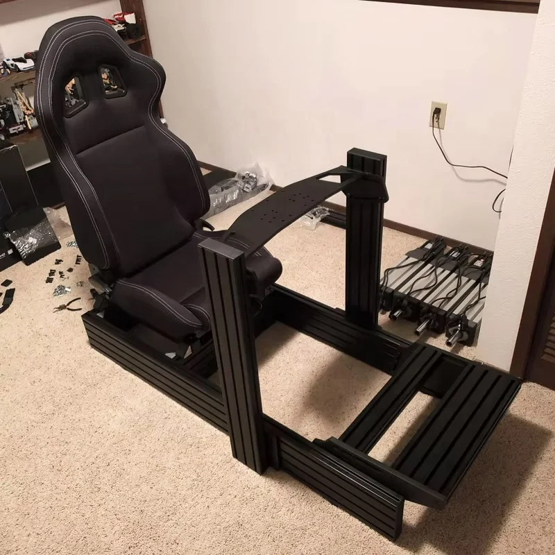 Sim Racing Rig Fanatec Dd Pro محلي الصنع Racing Simulator Cockpit Simulator Driveing Ps5 Sim Racing Cockpit الألومنيوم