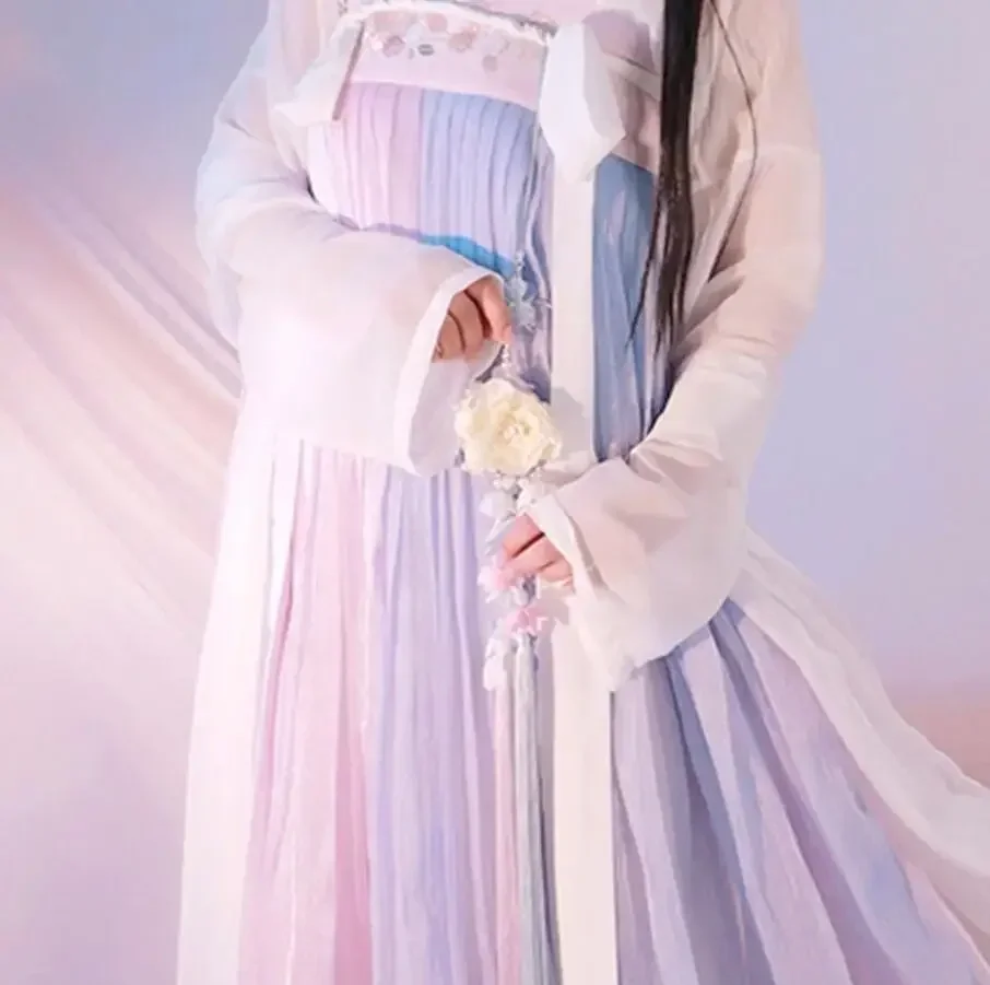 2023 Chinese Hanfu Female Style Ancient Tang Ming Women Costume Elegant Skirt Girl Retro Stage Performance Clothing Ancient