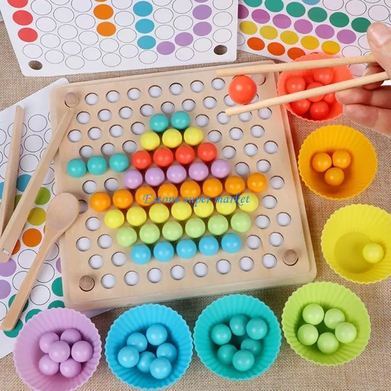 

090B Stacking Clip Ball Wooden Puzzle Ball for Preschool Educational Learning
