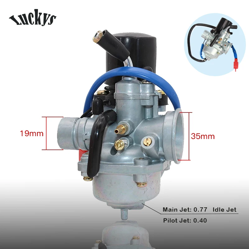 19mm Carburetor With Air Filter For 2 Stroke 50cc 90cc Scooter Moped For Yamaha JOG JOG50 JOG90 1E40QMB 1PE40QMB 1E50QMG E-TON