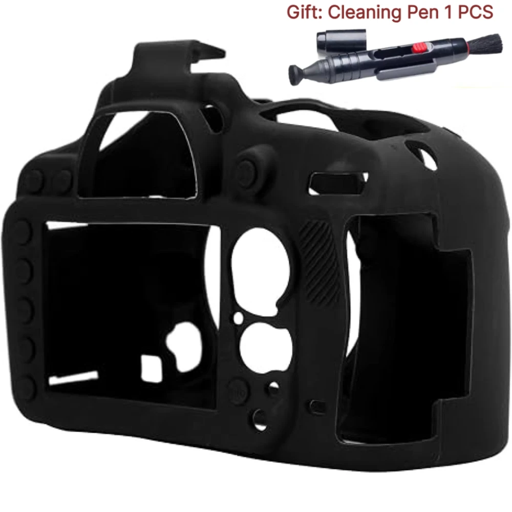 For Nikon D600 D610 Full body Soft Silicone Protective Cover Accessories Rubber Bag Cover New Camera Bag+1 PCS Free Cleaning Pen