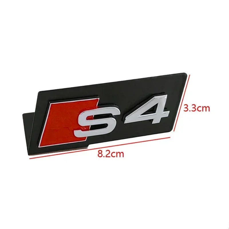 Car Metal Front Grille Emblem Sticker Accessories for Audi Sline S2 S3 S4 S5 S7 S6 S8 SQ5 SQ7 TTS Quattro A6 A9 A7 Q3 Q5 Q7 RS4