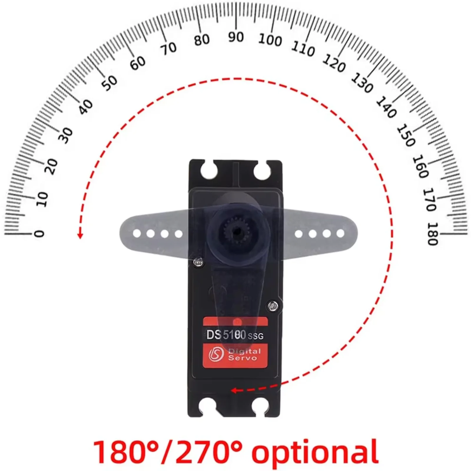DS5180 80KG High Torque Digital Servo for Redcat HPI Baja 5B SS RC Car 1/5 Scale IP67 Waterproof Compatible with SAVOX-0236