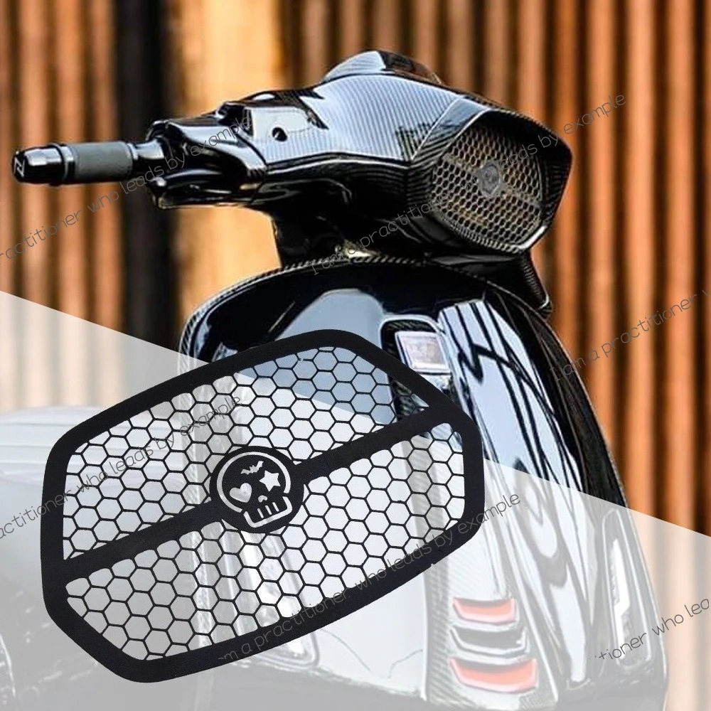 

Suitable for vespa Piaggio, sprint 150 large lampshade headlight net new lampbrow skull decorative cover