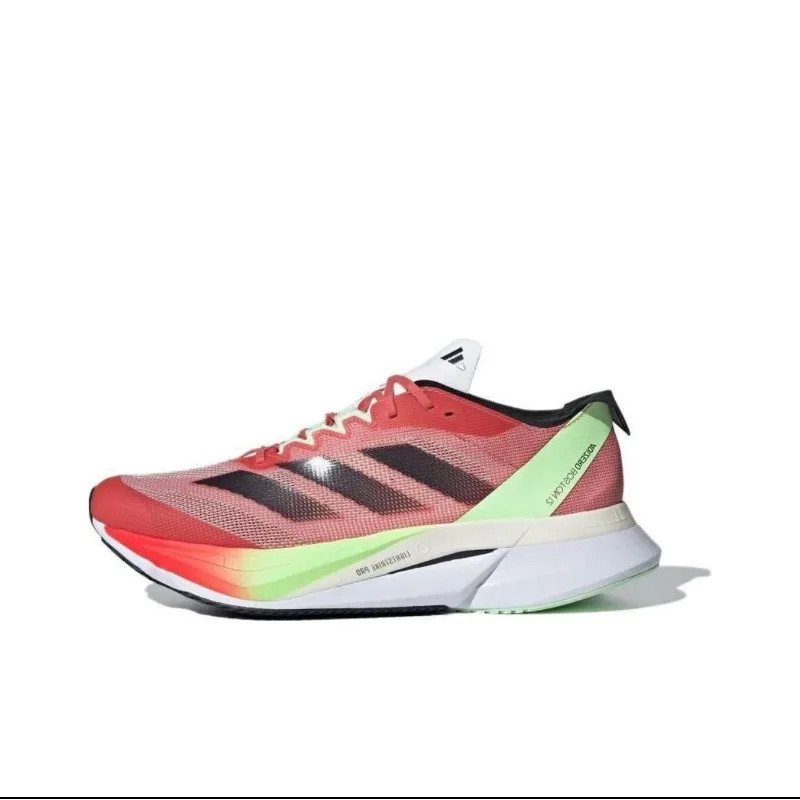 

Adidas Boston 12 Men and Women Running Shoes, Durable, Lightweight, Professional, Low Cut, Anti-slip Sneakers, Red