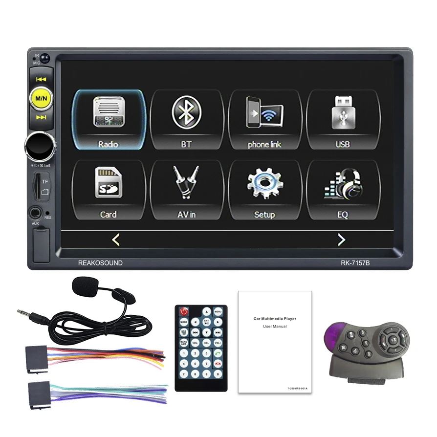 

2DIN Car Radio 7 inch Bluetooth with Carplay Autoradio Audio MP5 Player AUX FM Stereo MP5 Receiver with