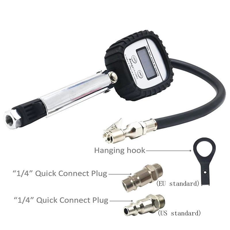 High Precision Digital Tire Pressure Gauge For Inflated Deflated Tire Repair Tools Pressure Gun For Car Motorcycle Truck SUV