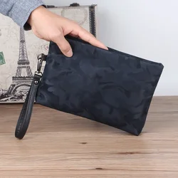 Borsa a mano da uomo di grande capacità Pochette casual in tessuto Oxford