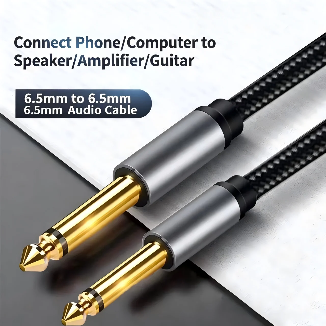 6.5 Audio Cable Microphone Instrument Tuning Cable Electric Guitar Bass Amplifier 6.35mm Guitar Cable Stereo