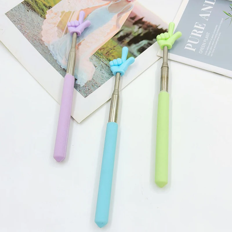 1 قطعة على شكل إصبع السبورة مقدم عصا أدوات دليل القراءة ألوان متعددة المتاحة المضادة للانزلاق المحمولة يده عصا ZYF #3