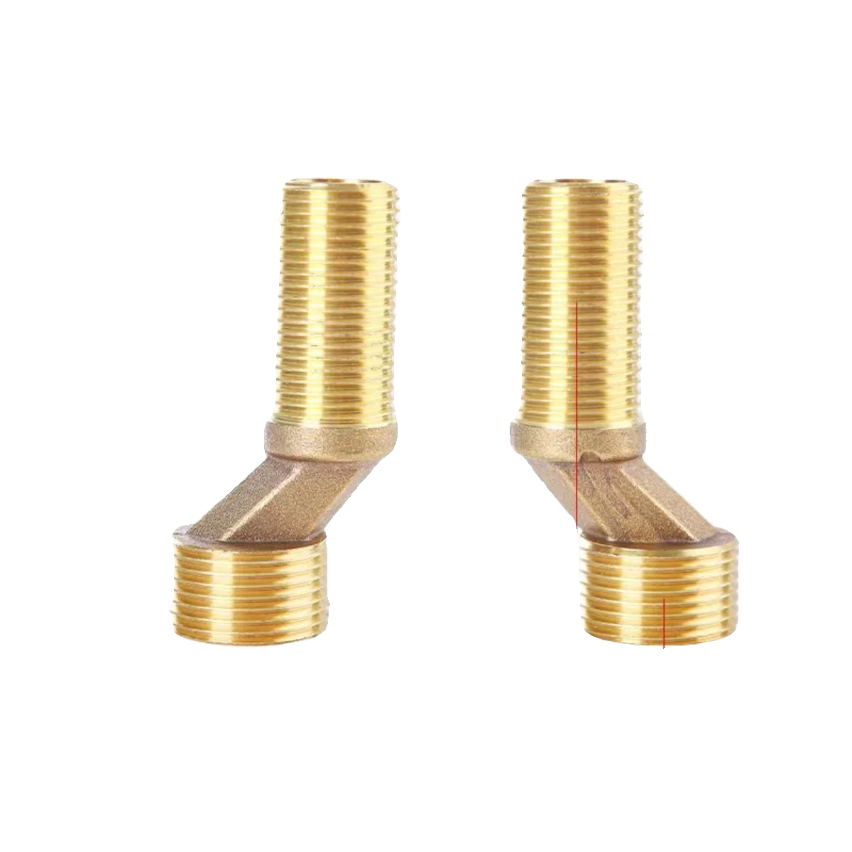 60-70mm Premium All-copper Elbow Connector, Extended Length,Heavy-duty, Reducing Angle, Offset  Eccentric Angle,Joint
