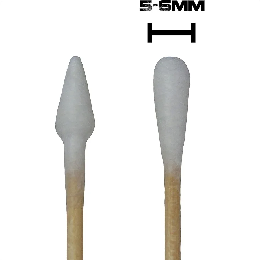 TypeIII 100 tamponi di cotone bifacciali per pulizia pistola da 6 pollici