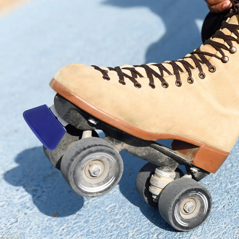 

2 шт. резиновых стопоров для коньков, высокопрочные заменители тормозов для двухрядных роликовых коньков, стабильные стопоры для коньков