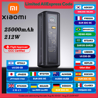 XIAOMI Power Bank 25000mAh 212W PD3.1,3‑Port Fast Charge,3C Certified,Portable External For iphone 16 15 14 13 pro Laptop Tablet