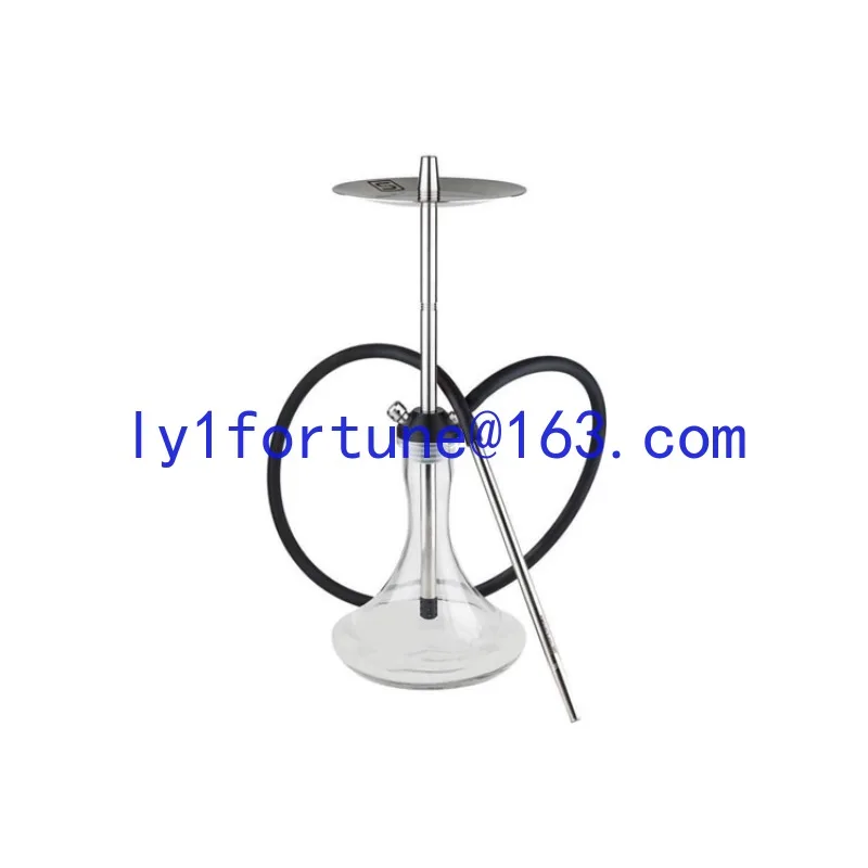 Stainless steel high-end gift box packaging stainless steel Arab shisha rod single tube shisha bowl