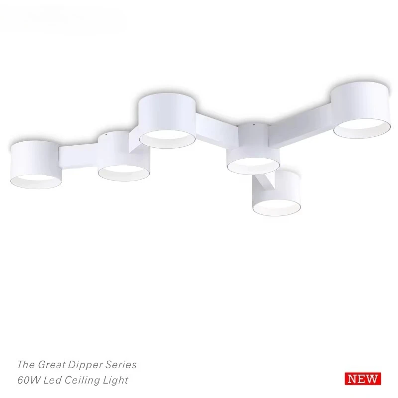 Modern simple ceiling 6 * 10w aluminum ceiling surface diode living room lighting tool