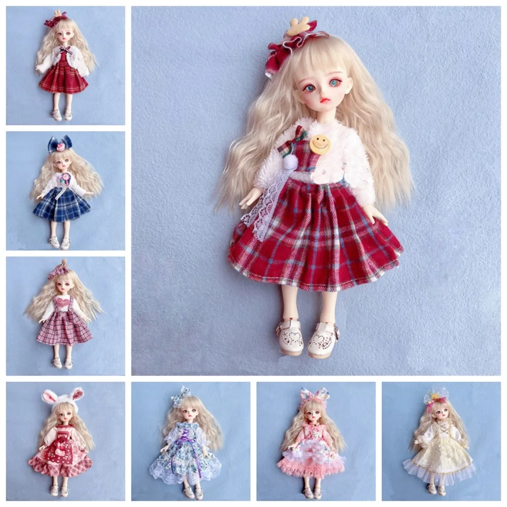 New Dress Jk Uniform Clothes for 30 cm 1/6 Bjd Doll DIY Dress Up Clothing Dolls Skirt Fashion Casual Suit Socks Toy Accessories