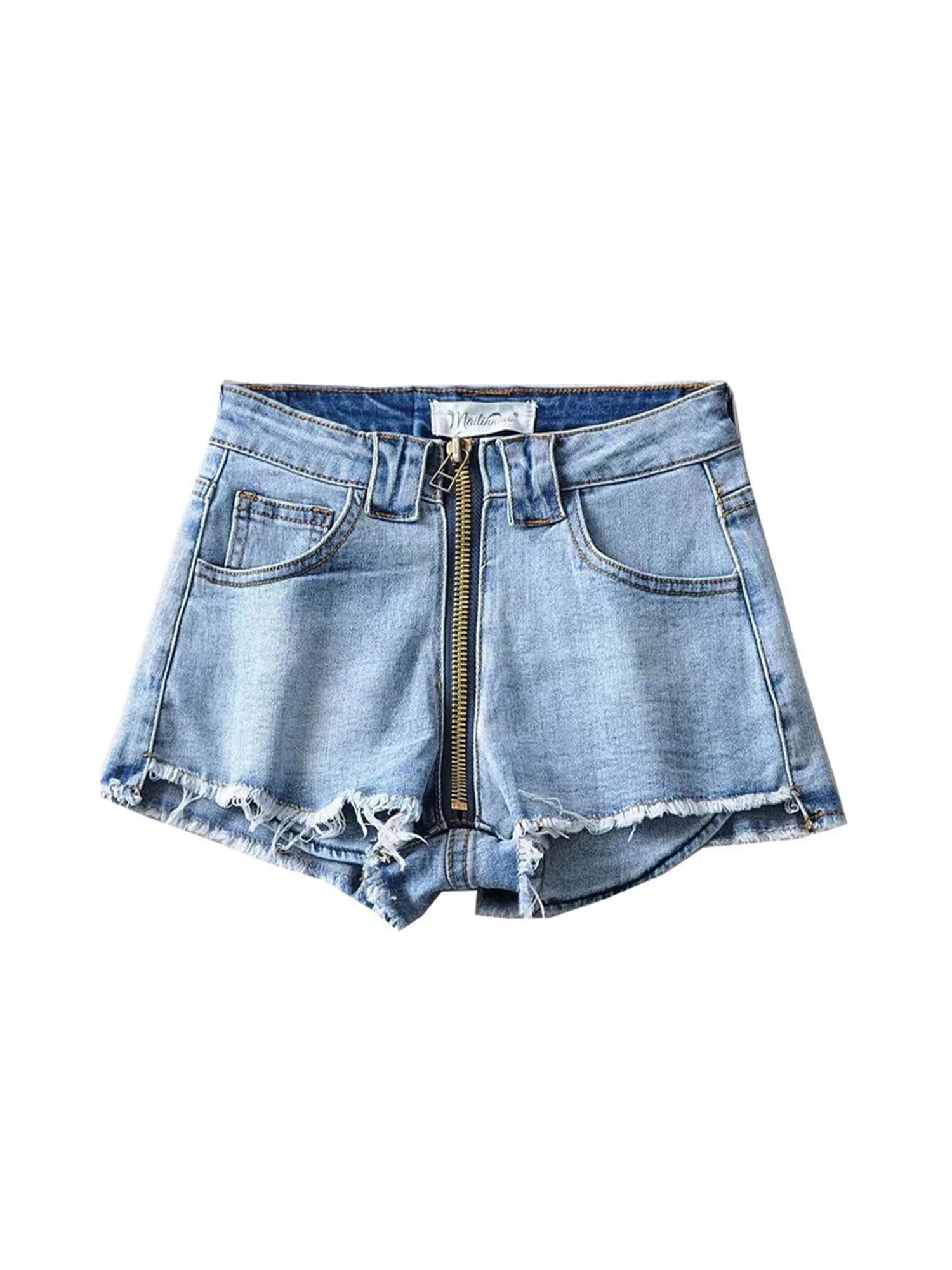 Women's Y2k Gyaru Denim Shorts Vintage Harajuku Hot Jeans Shorts Aesthetic High Waist Cowboy Short Pants 2000s Clothes Summer