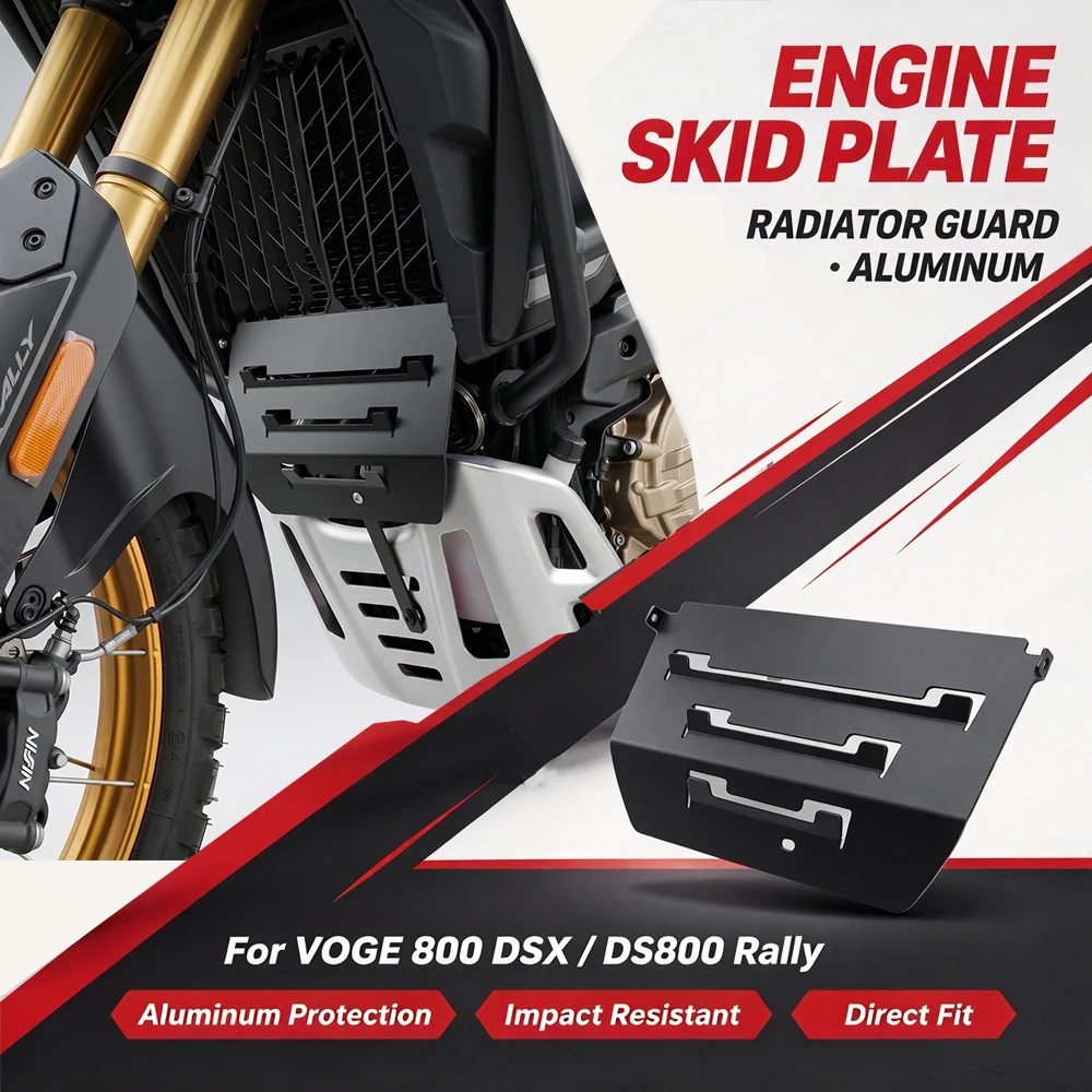 Für VOGE 800 DSX DS800 Rally Motorrad DS800X DSX800 Motor-Unterfahrschutz Auspuff-Schmutzklappe Kühlerabdeckung Schutzvorrichtung