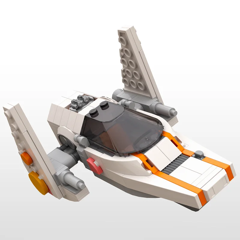 202 stücke MOC Star Battle MV Twin Sun Runner Starfighter Modell Bausteine Weihnachten Geschenk Bau Spielzeug Idee Bildung