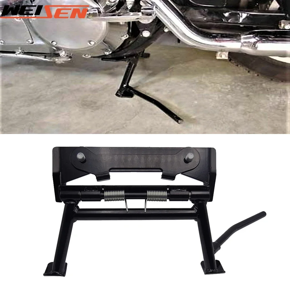 

Motorcycle Center Parking Stand W / Mounting for 1980-2008 Harley Touring Road King Electra Road Street Glide Models FLH FLT