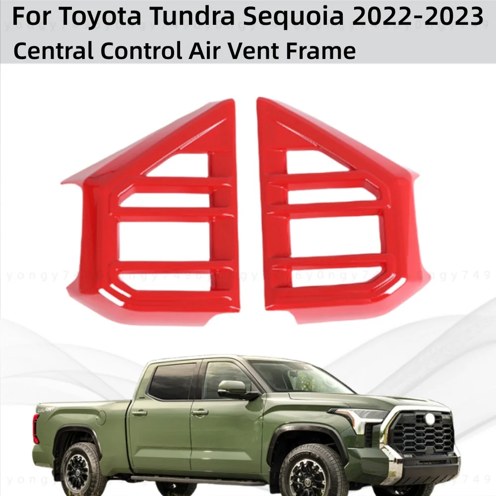 

Car Upgrade Stickers Central Control Air Vent Main Frame For Toyota Tundra Sequoia 2022-2023 Modification Decoration Accessories