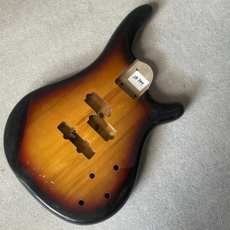 Jb344 sunburst cor 4 ou 5 cordas guitarra elétrica baixo corpo de madeira maciça mão direita captadores pjb ativos tintas arranhões diy & substituir