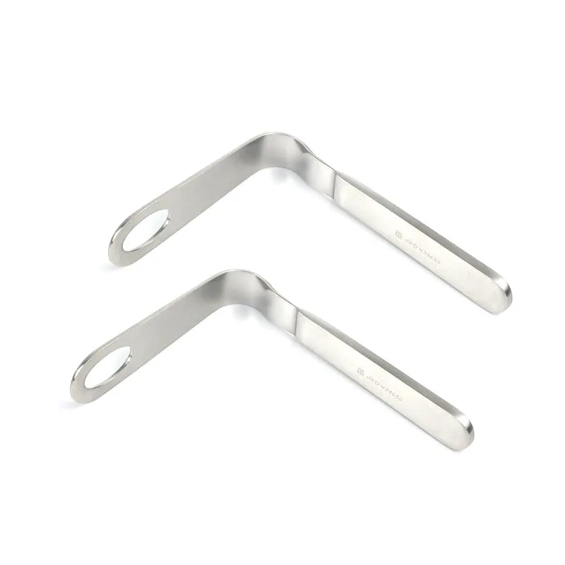 Stainless Steel Tongue Depressor Children's Examination Instruments Right-Angle Curved Medical Tongue Depressor