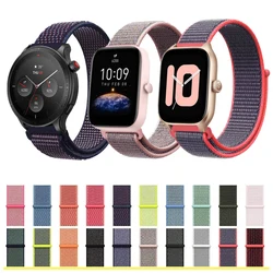 Loop Woven Nylon Strap para Huami Amazfit GTR 4, GTS 4 Mini, pulseira esportiva para Huami Amazfit Bip 3 Pro Bip U, acessórios pulseira