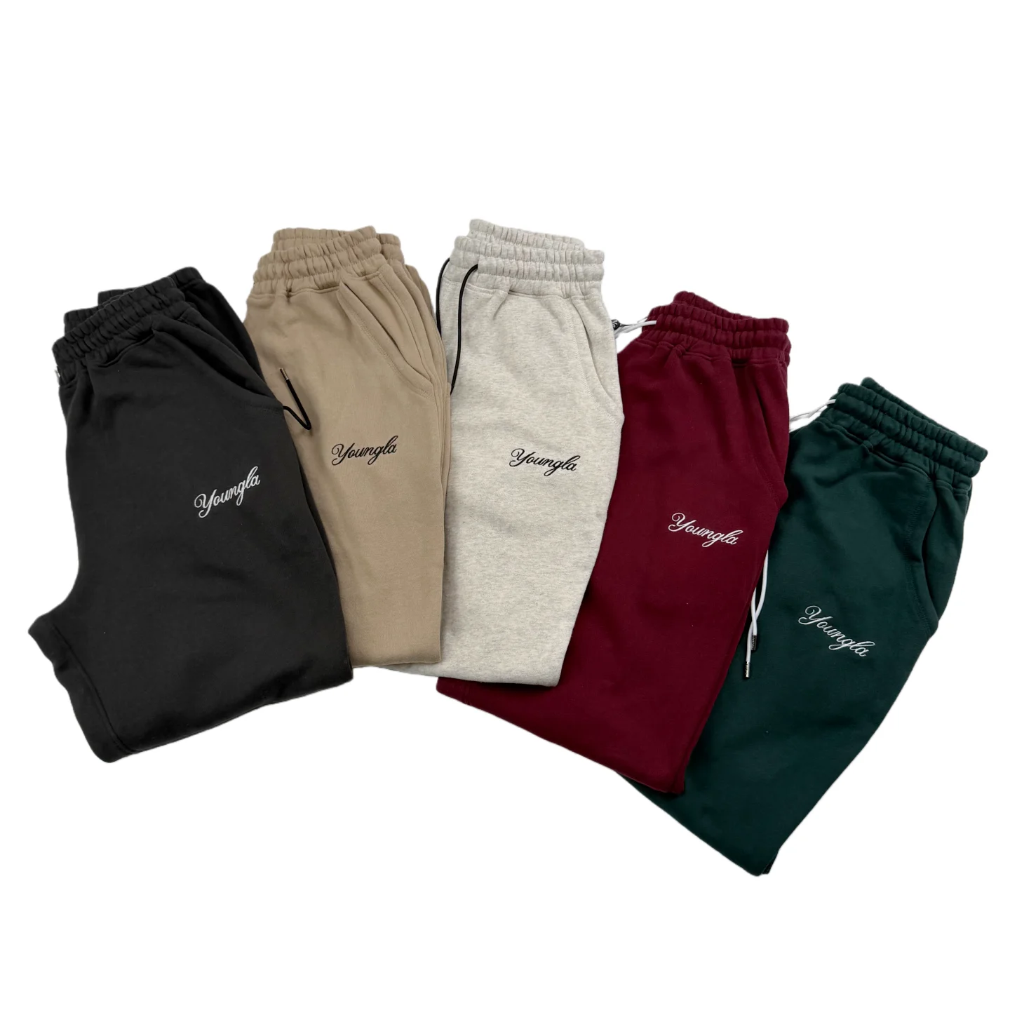 

Мужские свободные брюки из хлопка на подкладке Thiened Fitn для бега, осень-зима, американские длинные брюки, повседневные брюки для бега