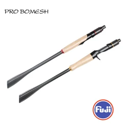 Pro Bomesh 1 Set Fuji VSS ECS Taper Carbon Tube Grip 3K Woven Triangle Butt Spin Cast Handle Kit DIY Fishing Rod Accessory