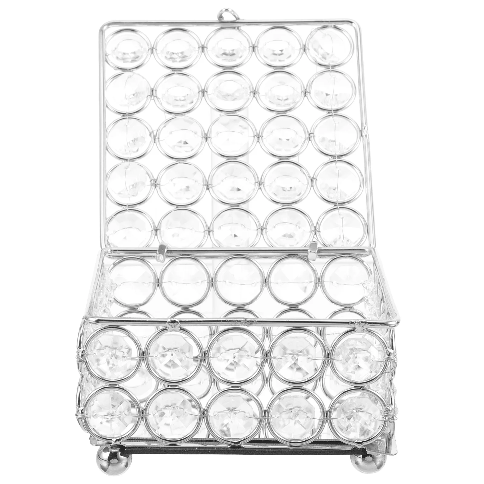Crystal Jewelry Box Small Jewelry Case For Ring Bracelet Necklace Storage Gift Box Anniversary Birthday Valentine Decor