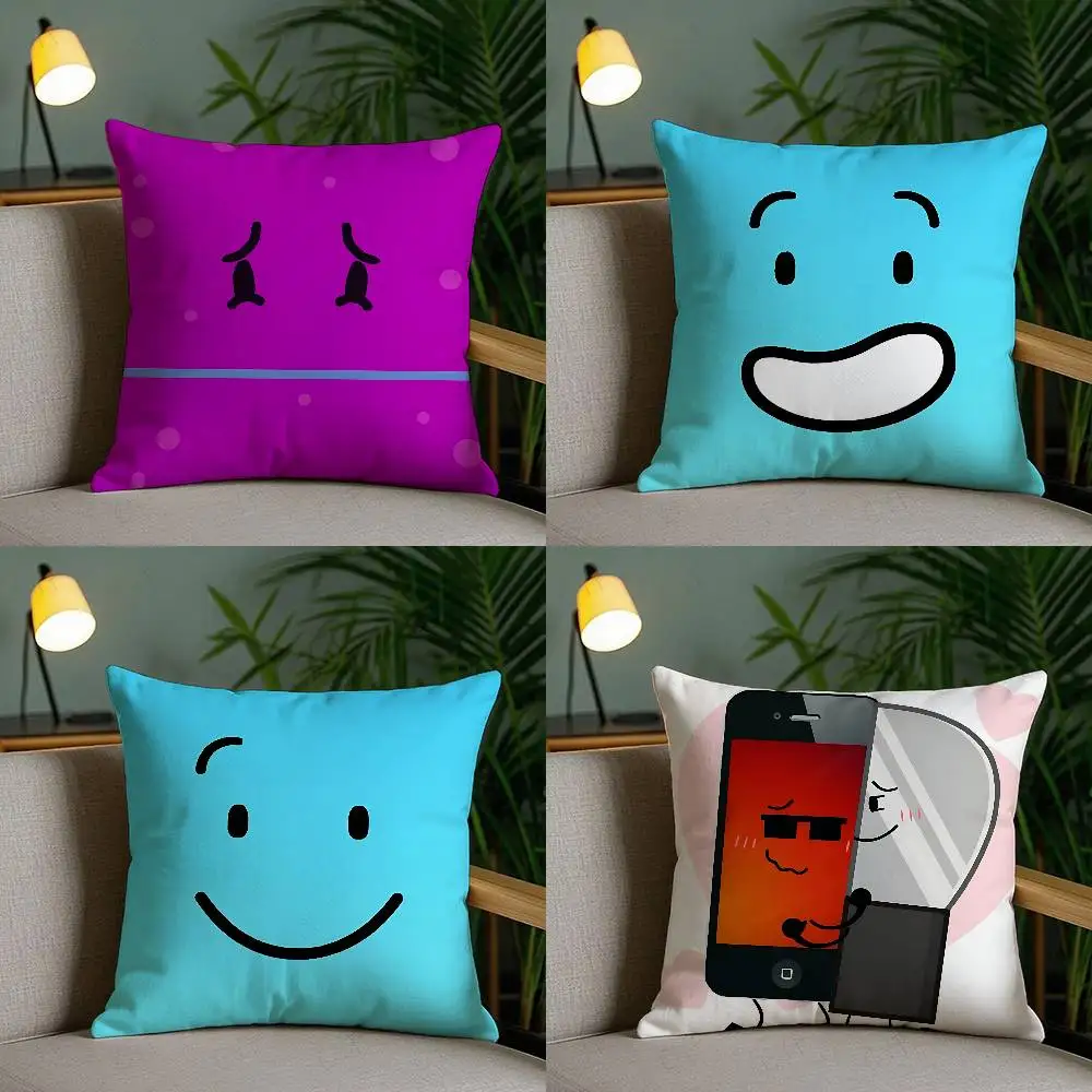 Cute I-inanimate I-insanityS Kawaii Customizable Square Pillowcases, Stylish And Soft, Perfect For Beds, Cars, And Sofas.