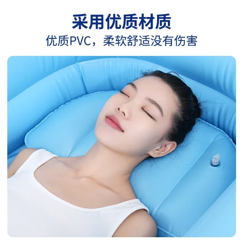Elderly inflatable bath bed foldable full paralysis long-term disability basin