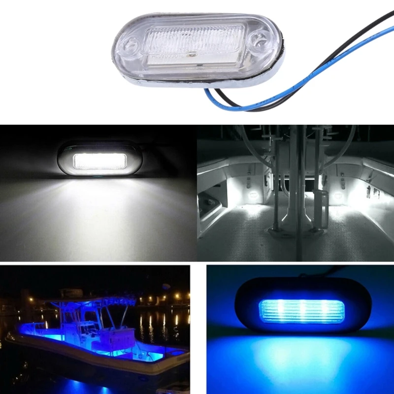 Boot Courtesy LED Treppendeck Heckleuchte Blinker Yacht Lampe Marine Lichter H9EE