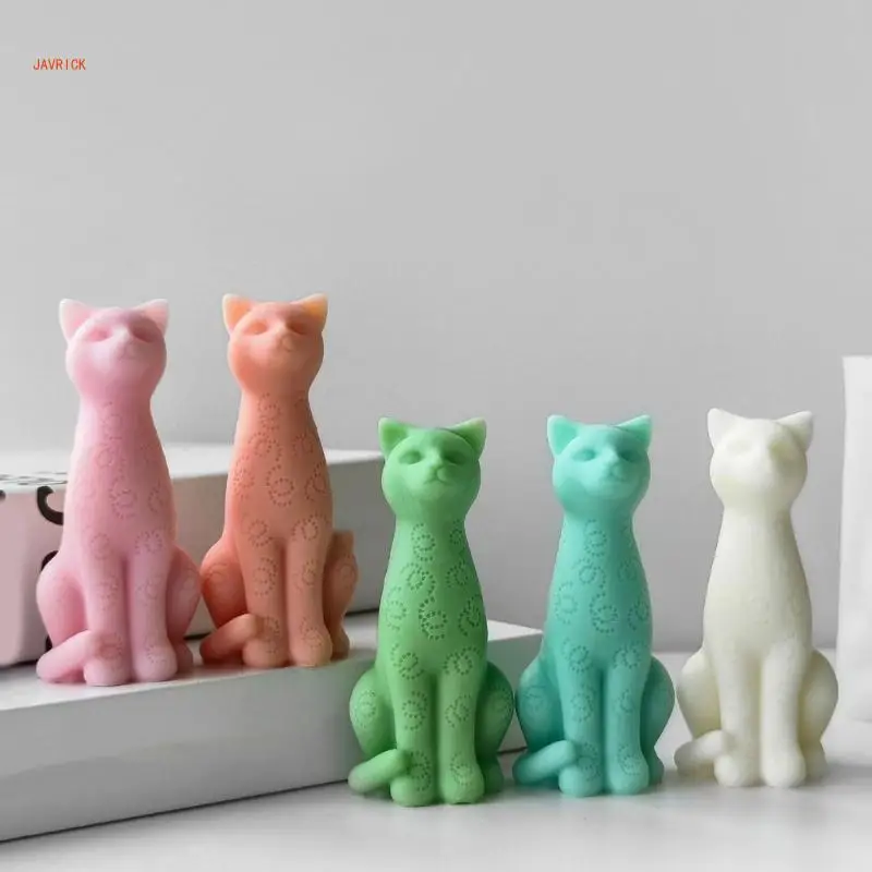 N1HE Cats Mold Aromatherapys Silicone Mold Home Desktops Ornament Mold