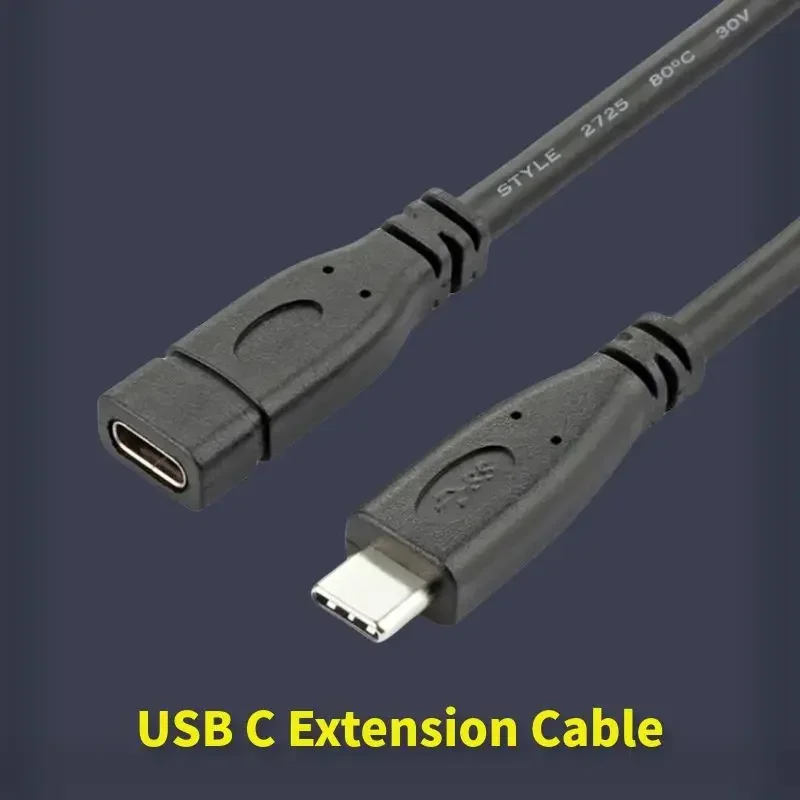 Usb C Kabel USB-C Audio Verlengkabels Uit Te Breiden Mannelijk Naar Vrouwelijk Type-C Snel Opladen Snoer Voor Macbook Pro Xiaomi Nintendo Schakelaar