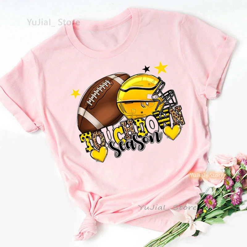 Leopard Basketball Mam Graphic Print Pink T Shirt Women Summer Fashion Tops Tee Football/Baseball Tshirt Femme Harajuku Shirt