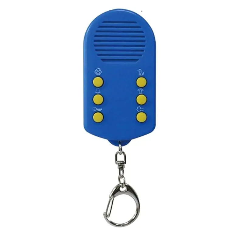 

НОВИНКА: Брелок-пугалка с кнопкой, портативный, компактный дизайн, включает звуки сигнализации, лай собак и многое другое.