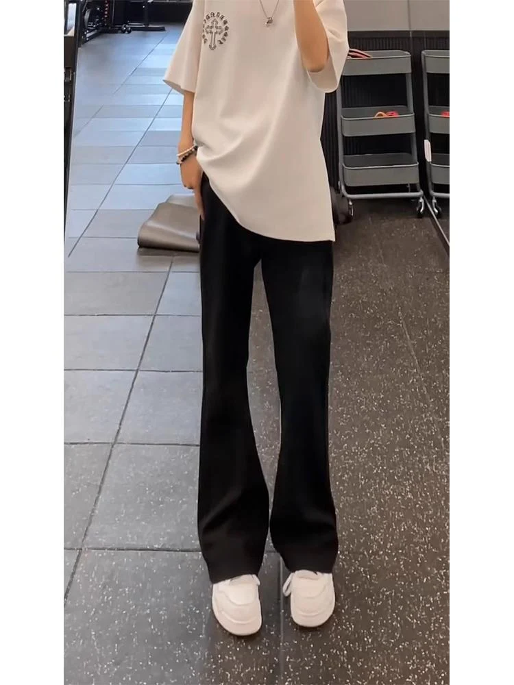 

Мужские джинсы American Sle Slim Fit Pure Bla, эластичные джинсы с прямыми штанинами, молодежные длинные брюки с высокой талией