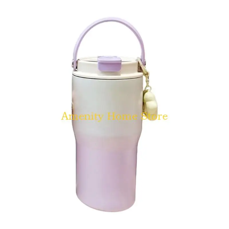 F26C Elegant Gradient Design 304 Nonrust Steel Insulated Water Bottle Portable Kitchens Barwares For Workout Gym Hiking 490G