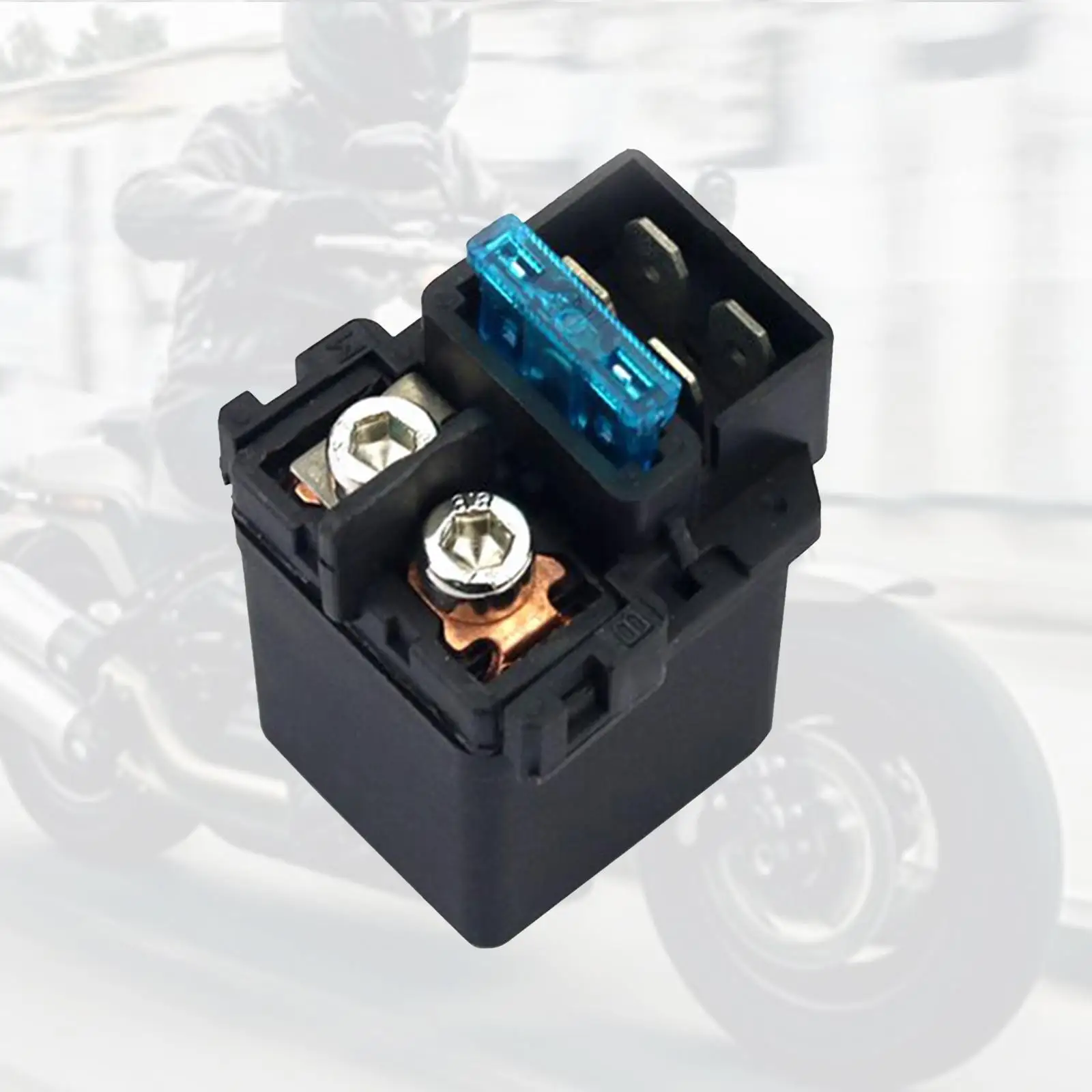 Relé de solenoide de arranque de motocicleta, repuestos de Metal ABS duraderos para caja reguladora Neutral Yamaha FZ16 YS150